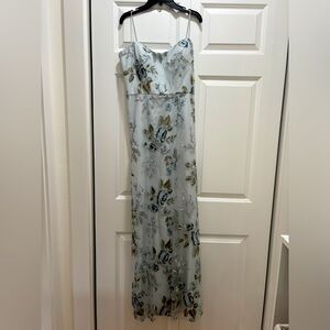 Jenny Yoo Claire Embroidered Dress- Blue (size 6)
